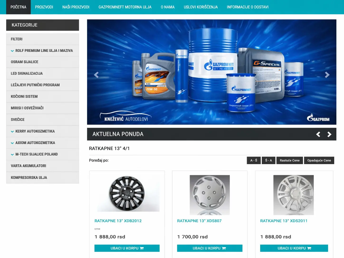 Knezevic auto parts